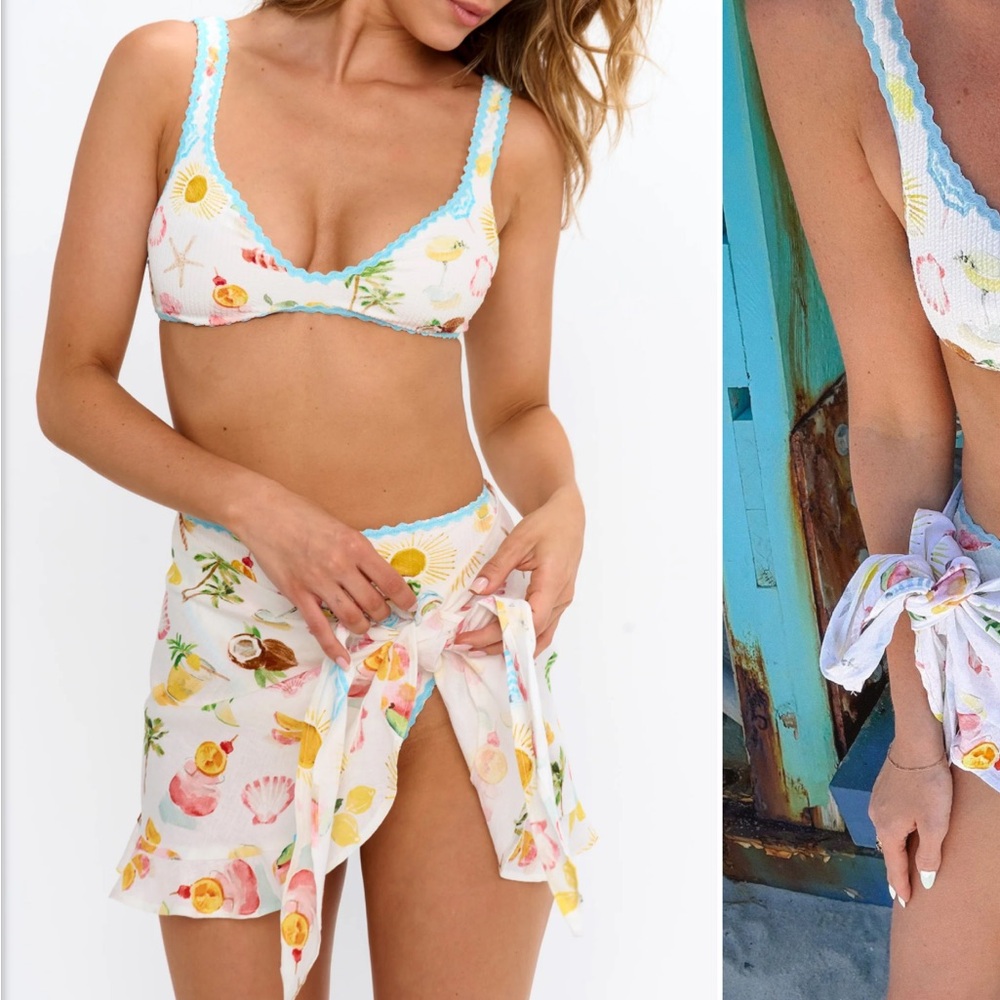 NEW Show Me Your Mumu Lido Ruffle Sarong XS